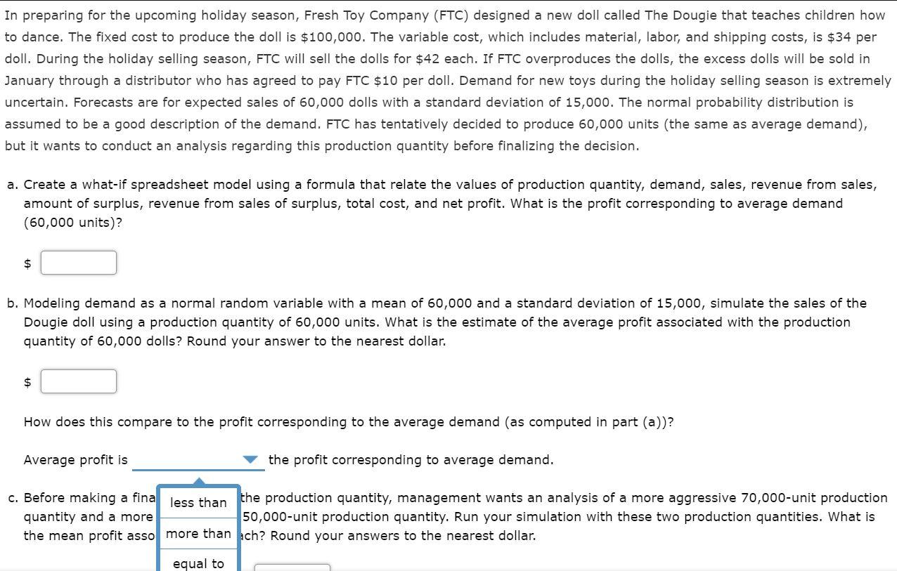 In preparing for the upcoming holiday season,