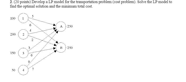 PLEASE SHOW STEPS ON EXCEL SOLVER 2. (20 points)