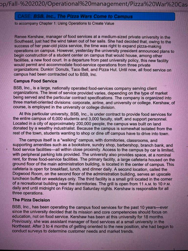 1. Does BSB, Inc., enjoy any competitive