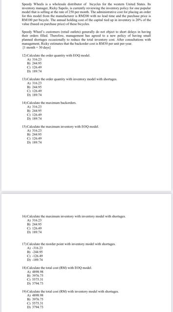 Speedy Wheels is a wholesale distributor of