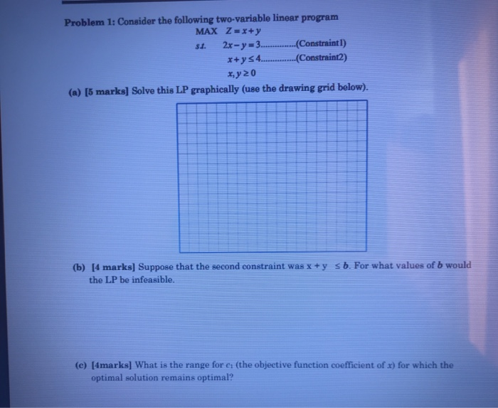$1. Problem 1: Consider the following