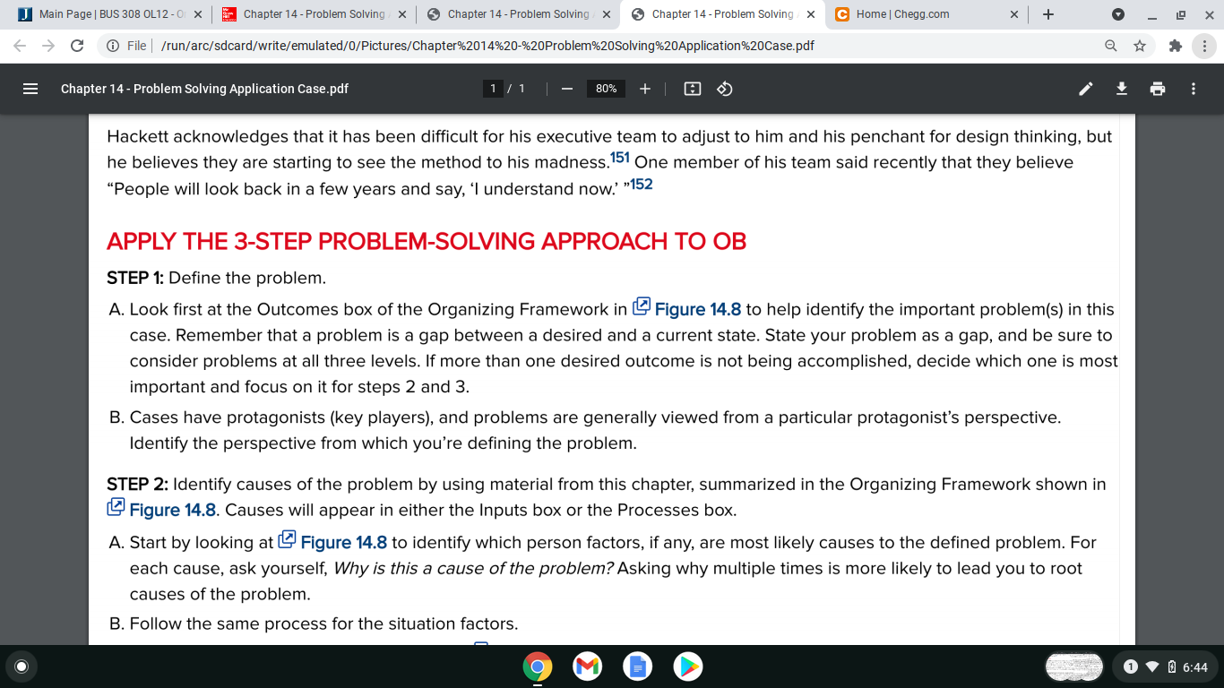 J Main Page | BUS 308 OL12-0X Chapter 14 -