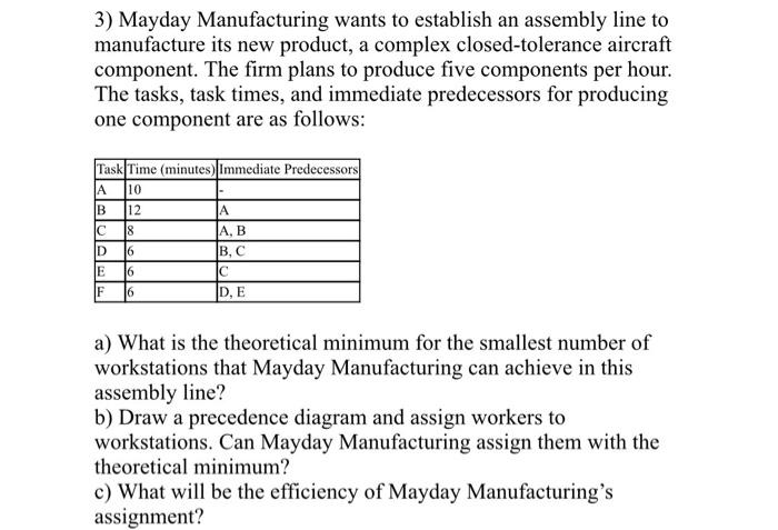 Please explain steps for excel too 3) Mayday