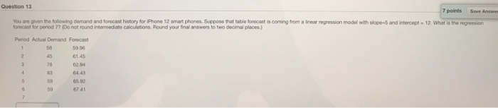 Question 13 7 points Save Answer You are given