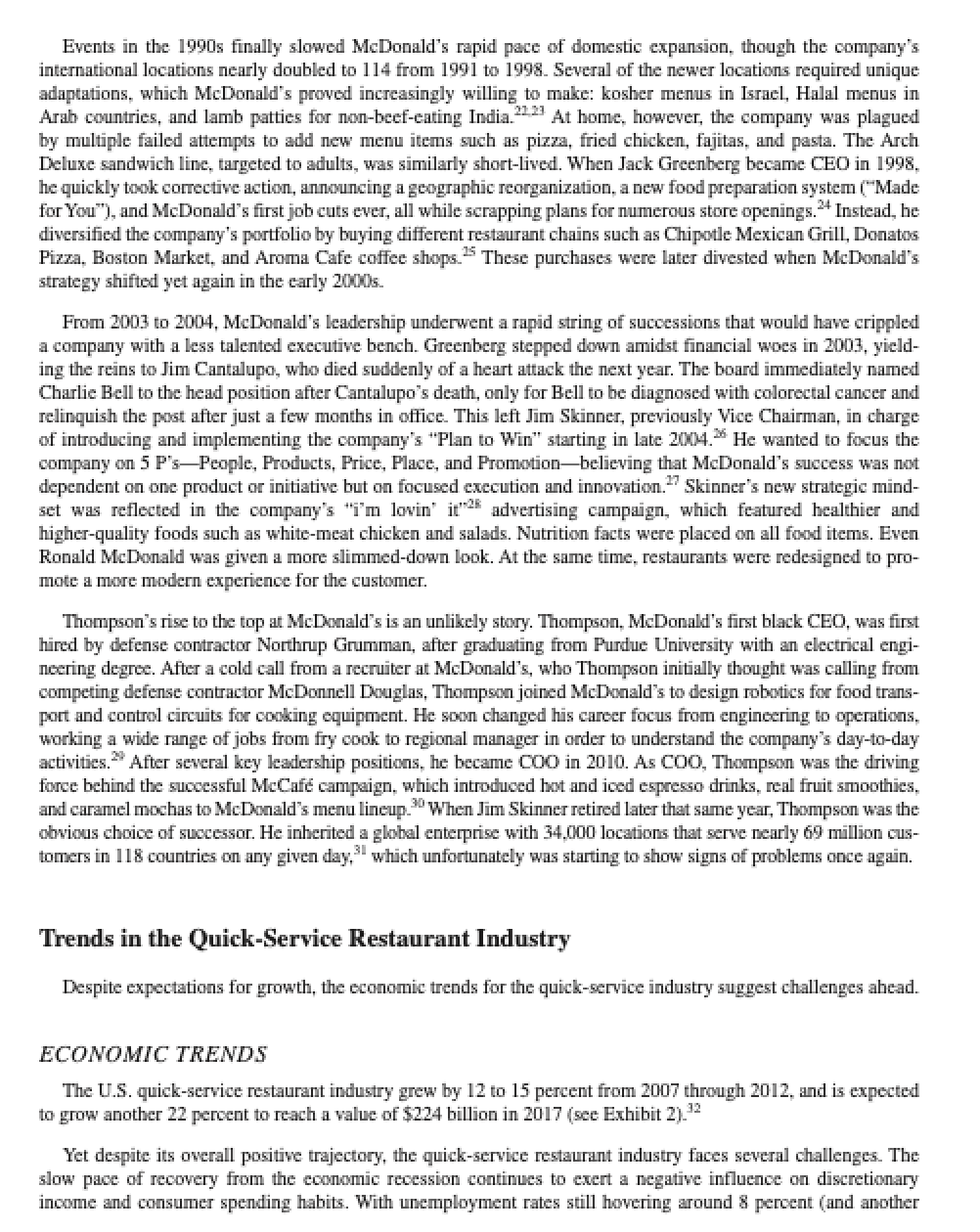 How does McDonald's create value for its