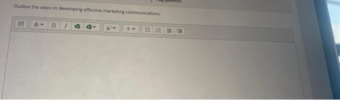 non Outline the steps in developing effective