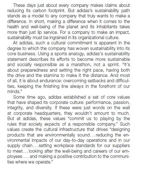 Question: Analyze adidass business according to