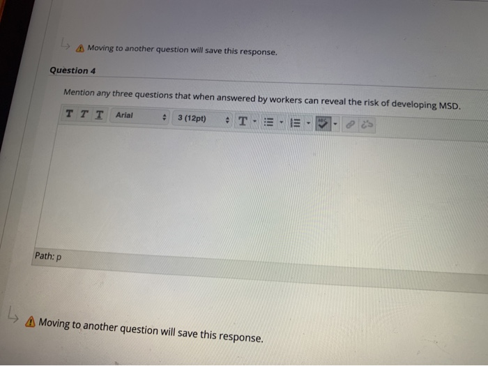 A Moving to another question will save this