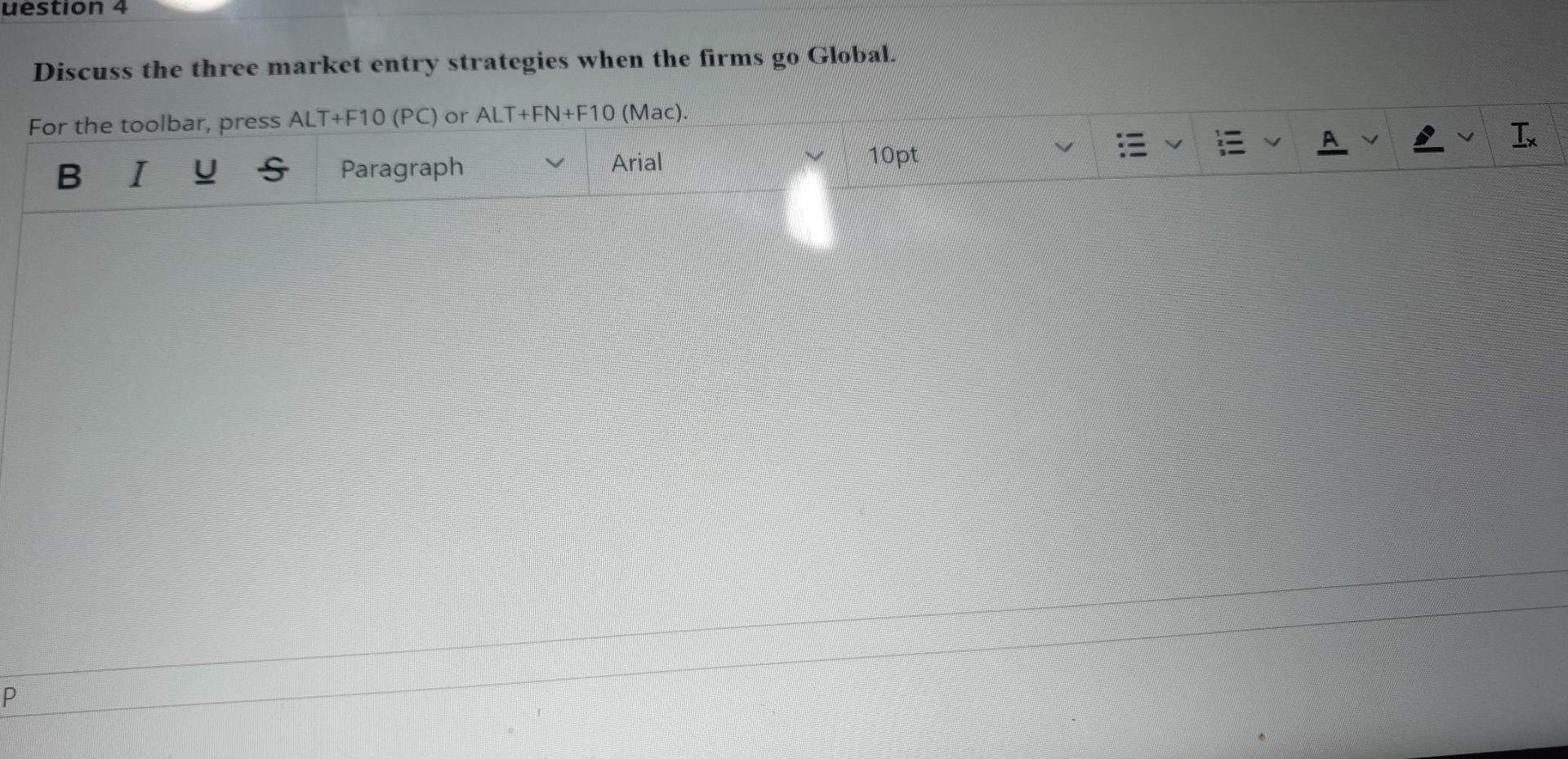 help please uestion 4 Discuss the three market