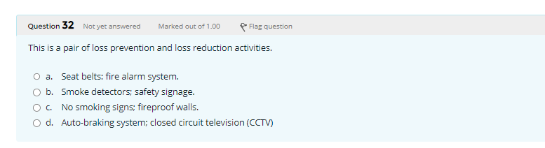 This is a pair of loss prevention and loss