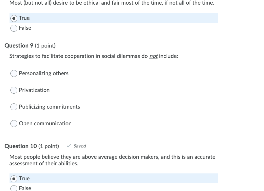 Most (but not all) desire to be ethical and fair