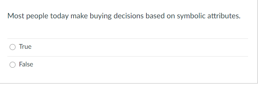 Most people today make buying decisions based on