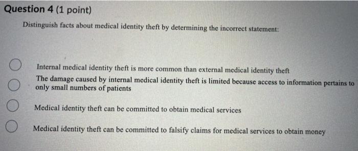 please answer asap Question 4 (1 point)