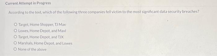 Current Attempt in Progress According to the