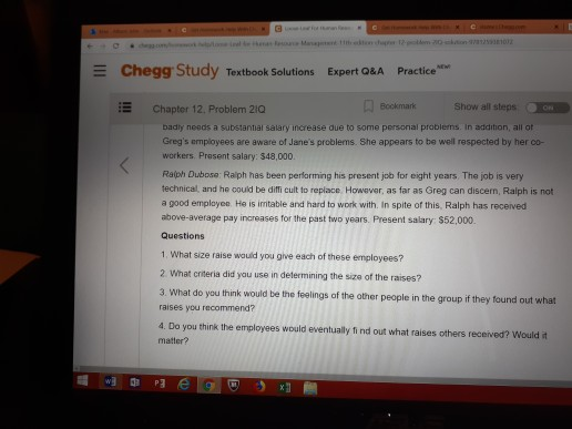 Human Resource Chapter 12, Problem 21Q Does Money