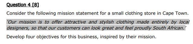 Question 4 [8] Consider the following mission