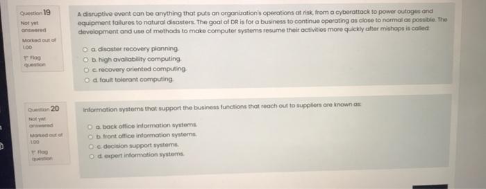 IM IN A HURRY PLEASE JUST ANSWERS CORRECT OPTIONS