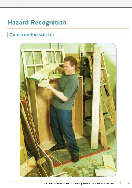 Hazard Recognition Construction worker Student