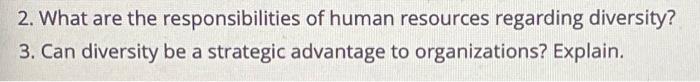 2. What are the responsibilities of human