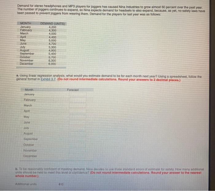 Demand for stereo headphones and MP3 players for