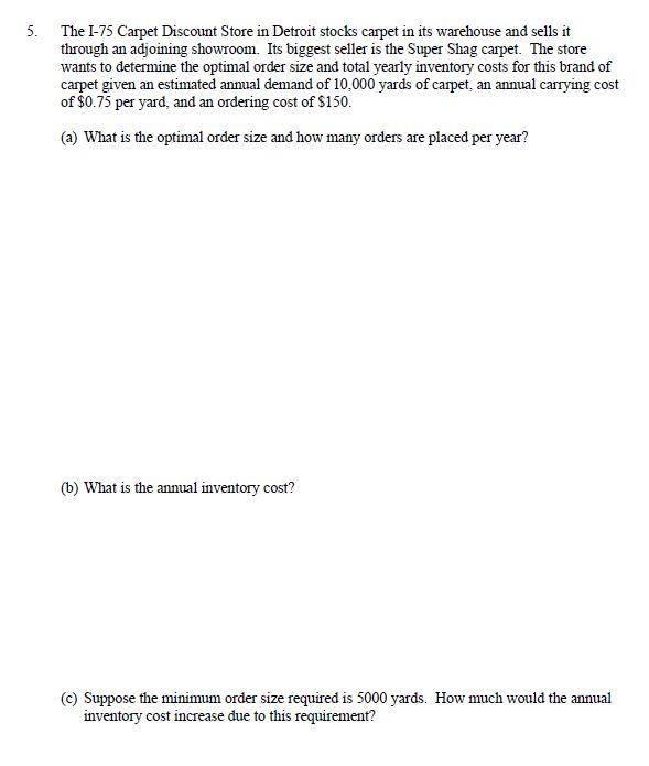 5. 5. The 1-75 Carpet Discount Store in Detroit