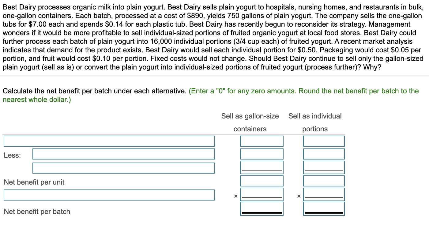 Best Dairy processes organic milk into plain