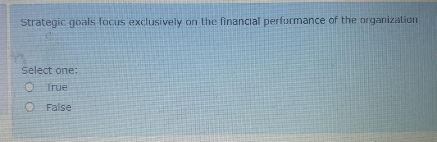 32 Strategic goals focus exclusively on the