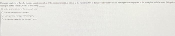 charia , an employee of Bargello Inc and an