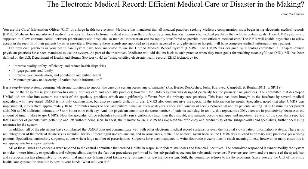 CASE STUDY WRITE-UP Prepare a written report of