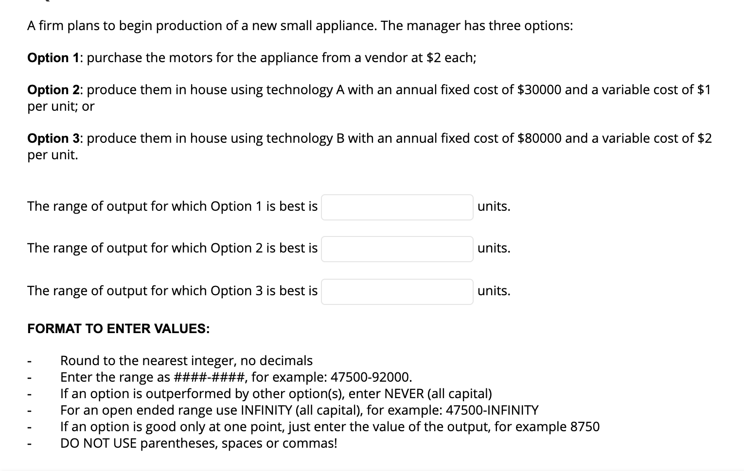 A firm plans to begin production of a new small