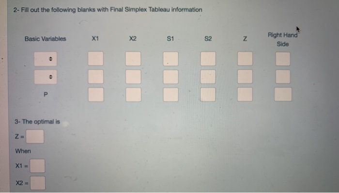 Consider the following linear programming problem