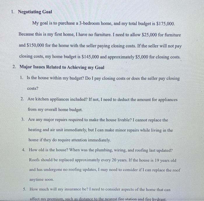 please help create a negotation scenario when