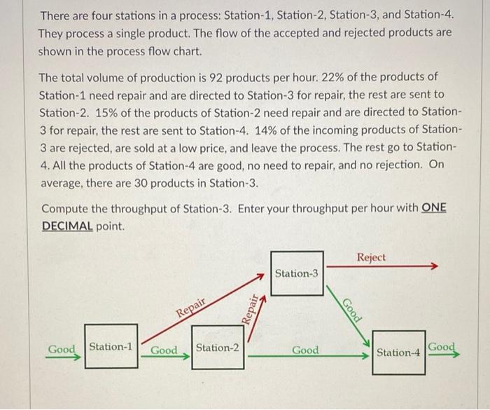 please help! thank you! There are four stations
