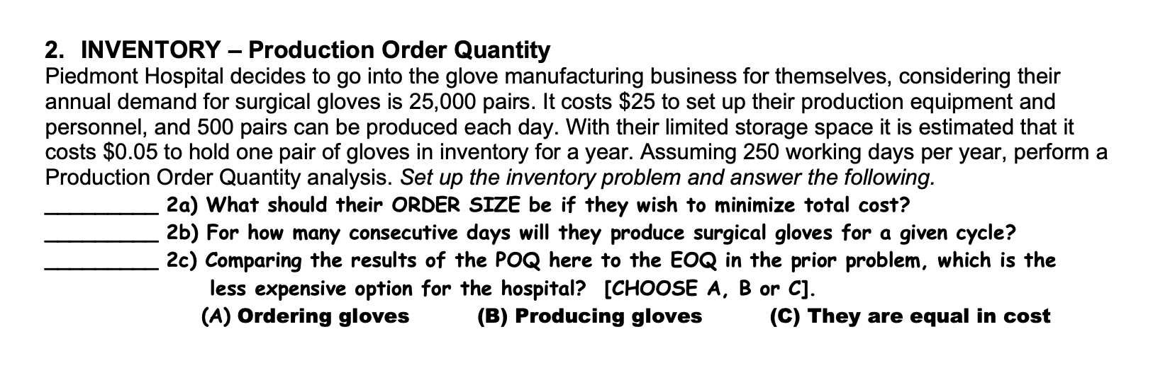 Piedmont Hospital decides to go into the glove