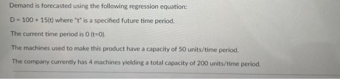 Due to technology changes, the current equipment