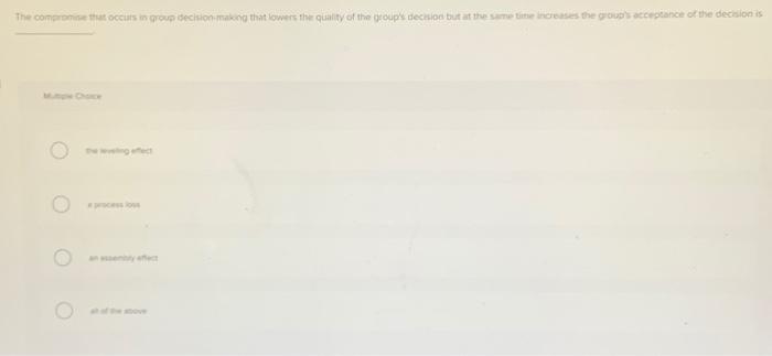 The commit occurs in group decision-making that