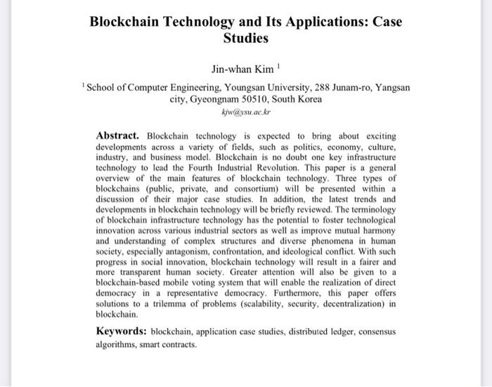 Review the article and share your thoughts and