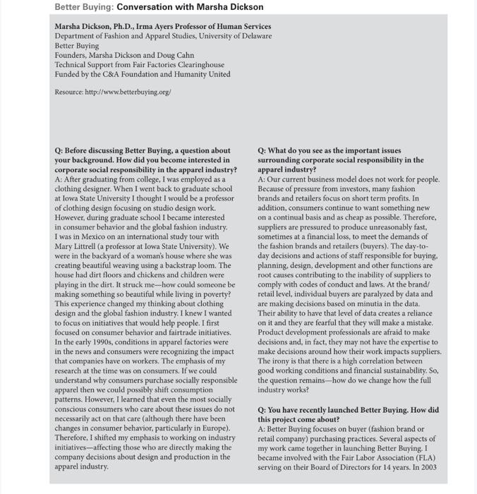 from reading the following #1 A) What are the