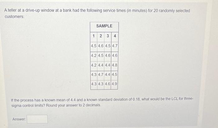 Ateller at a drive-up window at a bank had the