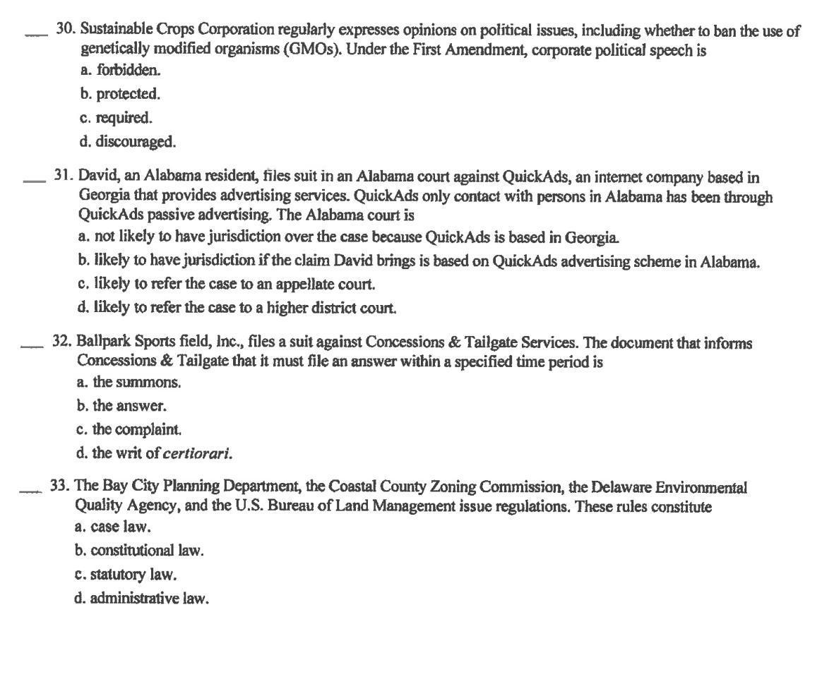 30. Sustainable Crops Corporation regularly