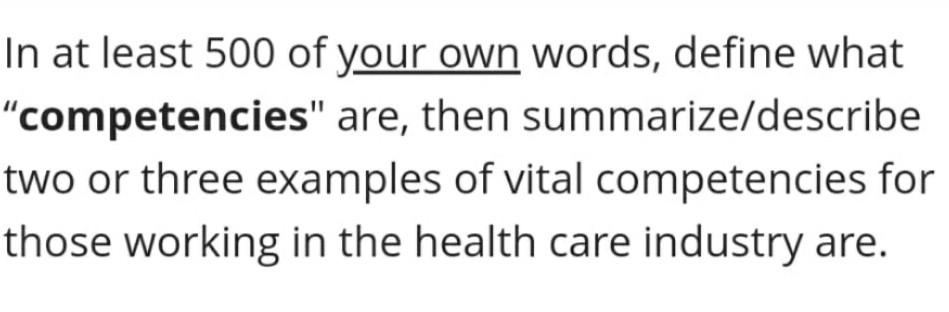 In at least 500 of your own words, define what