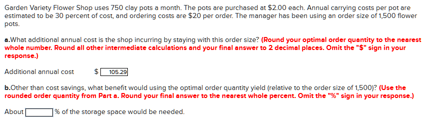 Garden Variety Flower Shop uses 750 clay pots a