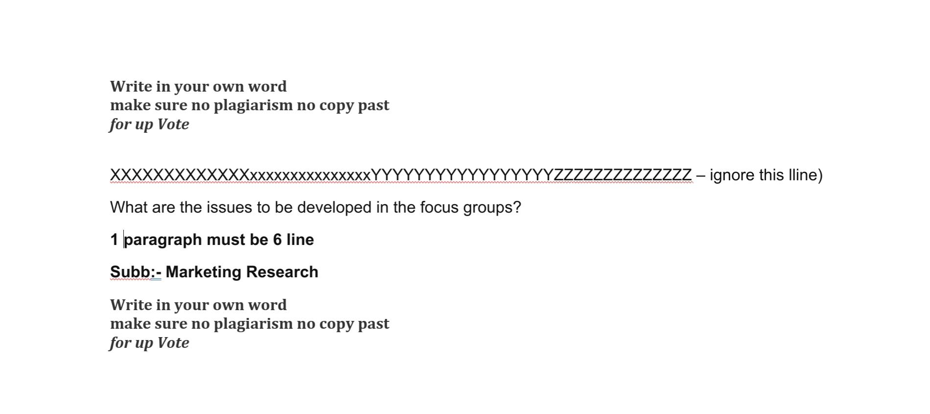 Write in your own word make sure no plagiarism no