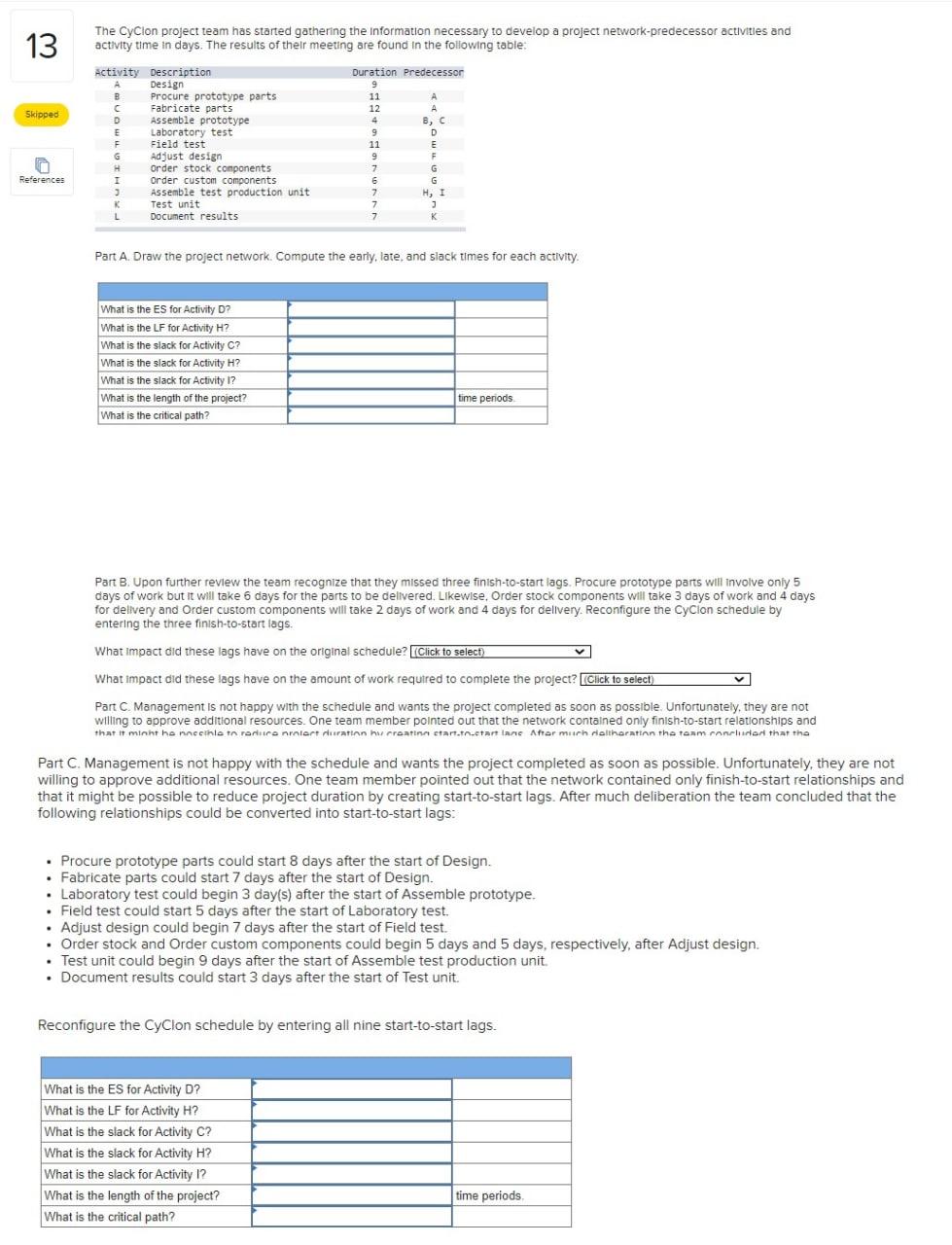 13 The Cyclon project team has started gathering