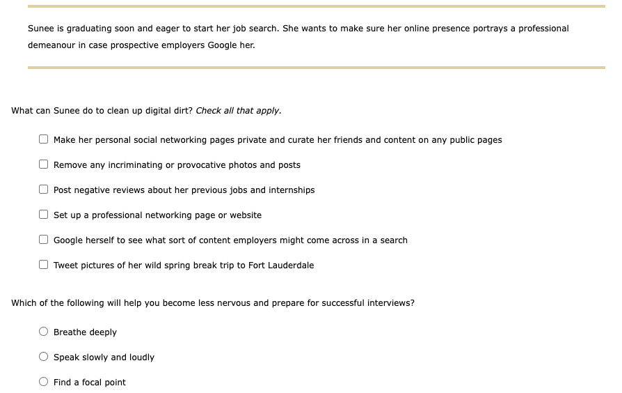 2. Before the Interview If you do well in a