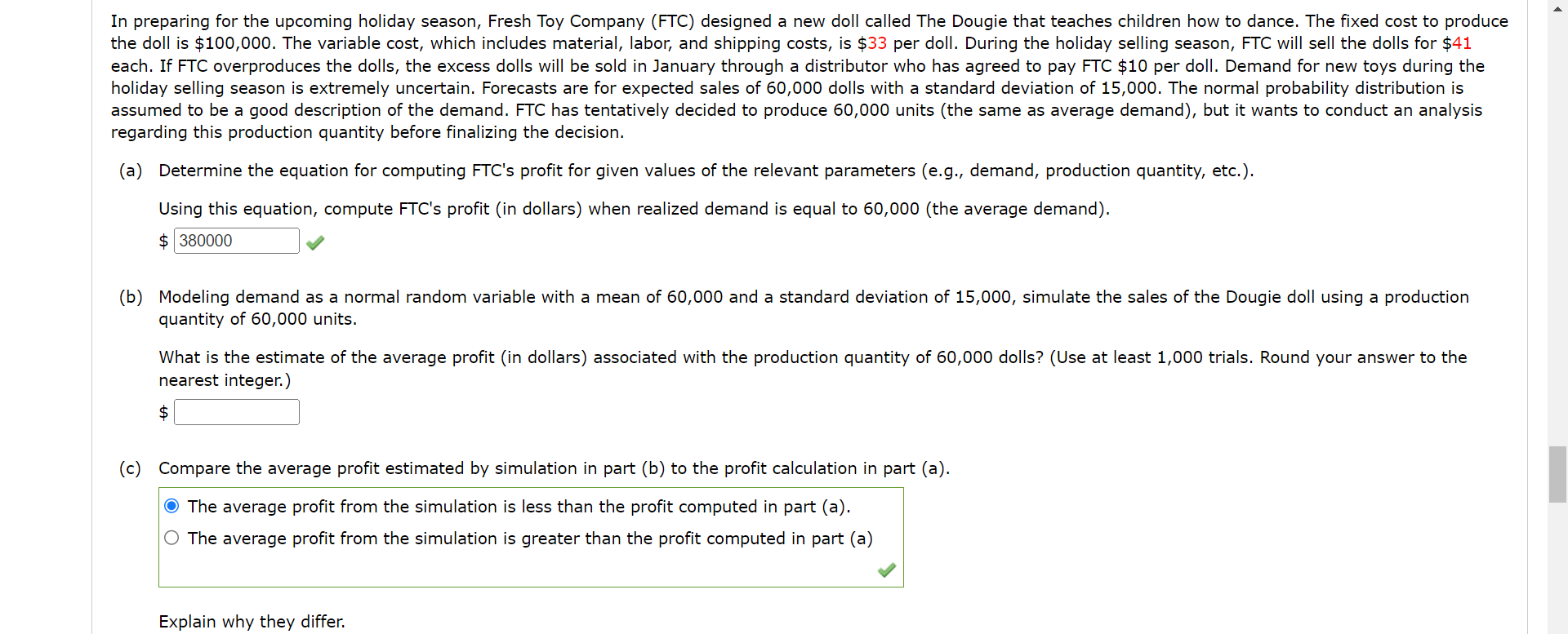 Please help me solve this. In preparing for the