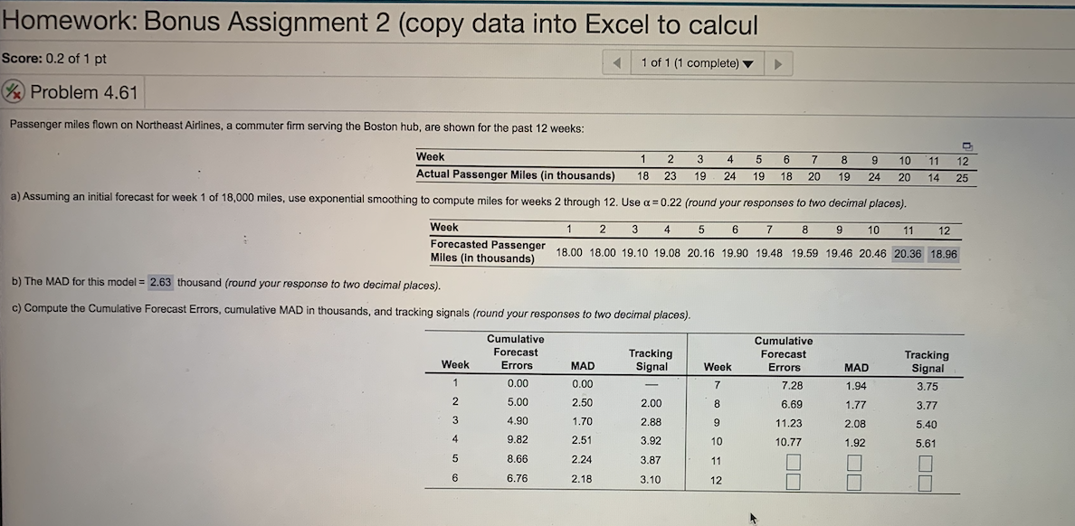 Homework: Bonus Assignment 2 (copy data into