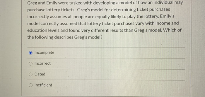 Greg and Emily were tasked with developing a