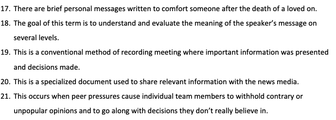 7. There are brief personal messages written to