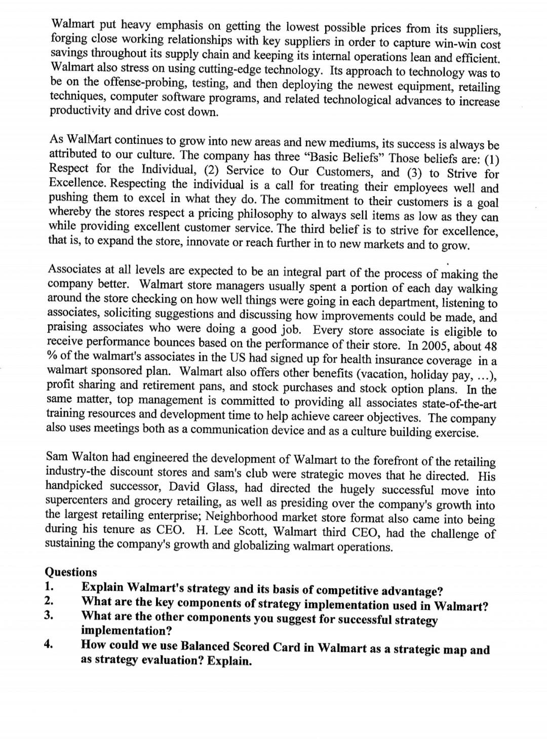 Wal-Mart Stores, branded as WalMart since 2008,